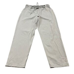 Lululemon On the Fly Pant Women 12 blue gray 7/8 Luxtreme Drawstring Waist